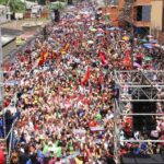 Chavistas held a massive demonstration in Caracas, August 18, 2024. Photo: X/@venanalysis.