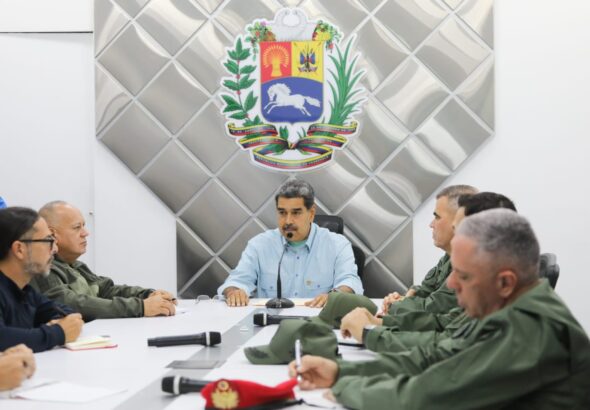 Venezuelan President Nicolás Maduro at the Command Post in Miraflores Palace, Caracas, August 30, 2024. Photo: X/@MijpVzla.
