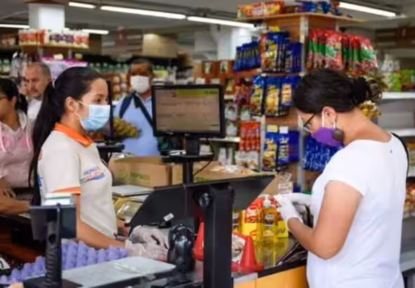 A grocery store in Caracas during the pandemic. Photo: X/@ElUniversal/file photo.