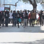 Kenyans stage protest against the Finance Bill. Photo: Capital FM Kenya.