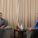 Venezuelan President Nicolás Maduro and Honduran President Xiomara Castro at a bilateral meeting. Photo: Diario La Prensa.