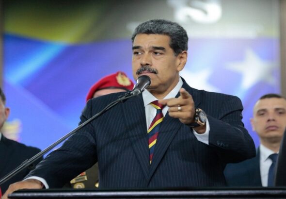 Venezuelan President Nicolás Maduro speaks to the press after appearing before the Supreme Court on August 9, 2024. Photo: Presidential Press.