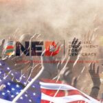 Illustration showing a tool of US imperialism, National Endowment for Democracy (NED). Photo: Al-Mayadeen English.