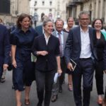 NFP representatives ahead of talks with President Macron, Paris, France, August 2024. Photo: X/@LucieCastets.