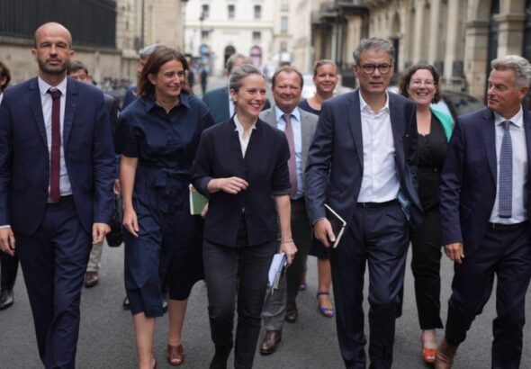 NFP representatives ahead of talks with President Macron, Paris, France, August 2024. Photo: X/@LucieCastets.