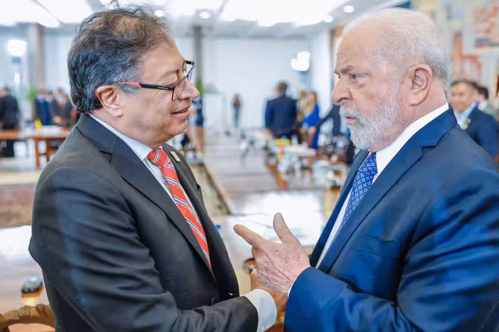 Colombian President Gustavo Petro (left) and Brazilian President Luiz Inacio Lula da Silva (right). Photo: Ricardo Stuckert.