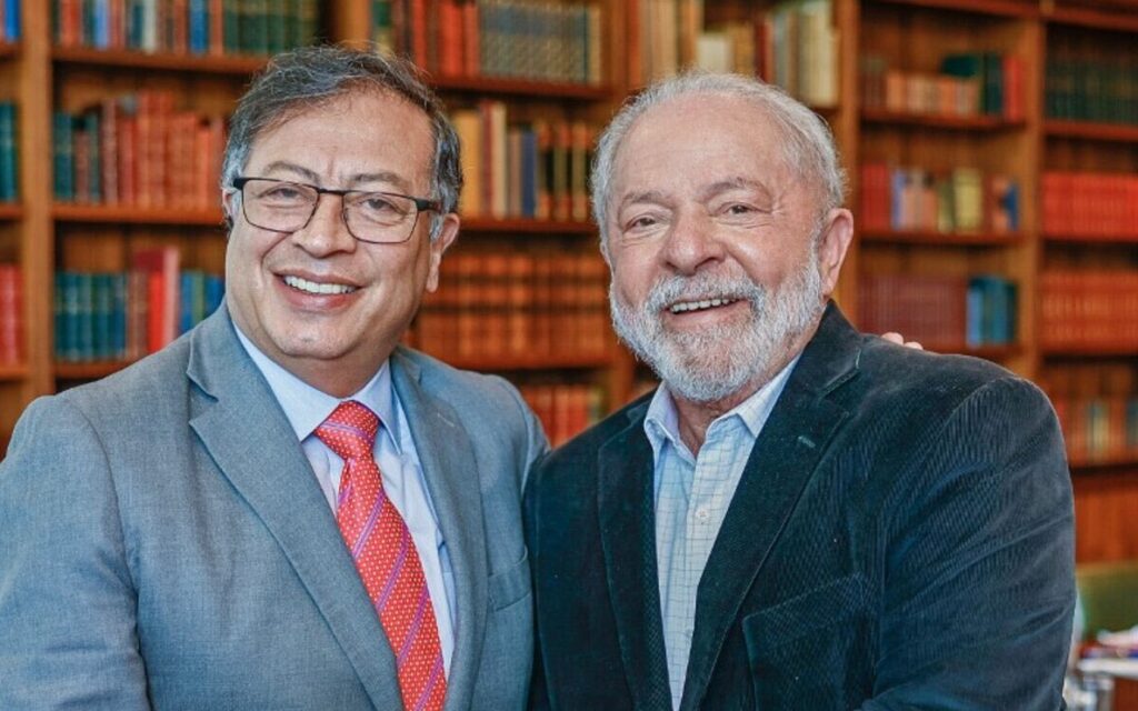 Colombian President Gustavo Petro (left) and his Brazilian counterpart Lula da Silva (right). Photo: Ricardo Stuckert.