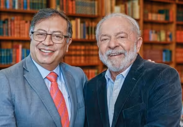 Colombian President Gustavo Petro (left) and his Brazilian counterpart Lula da Silva (right). Photo: Ricardo Stuckert.