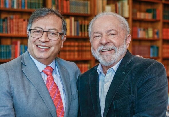 Colombian President Gustavo Petro (left) and his Brazilian counterpart Lula da Silva (right). Photo: Ricardo Stuckert.