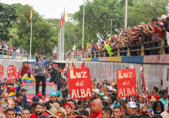 Venezuelan President Nicolás Maduro waving to a crowd during his presidential campaign, July 4, 2024. Photo: X/@NicolasMaduro.