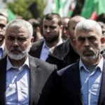 Featured Image: Yahya Sinwar (right) alongside Ismail Haniyeh (left) in Gaza city on March 25, 2017. Photo: AFP/Mahmud Hams.