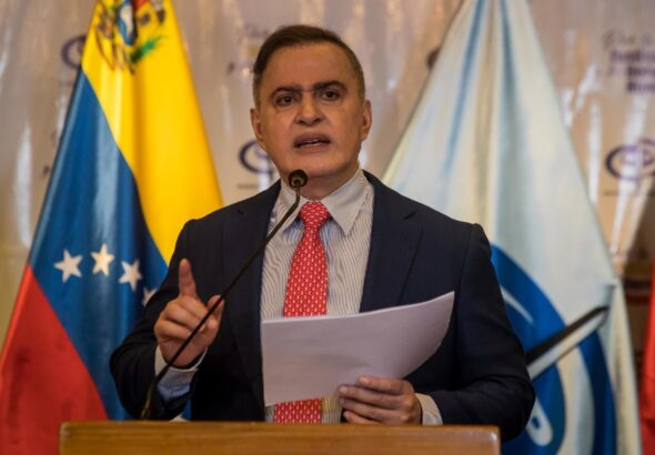 The attorney general of Venezuela, Tarek William Saab, at a press conference. File photo.