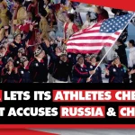 US delegation parading at the beginning of the Tokyo 2021 Olympic Games. Photo: Geopolitical Economy Report.