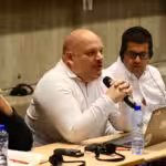 Carlos Ron speaks in Brussels. Photo: Zoe Alexandra.