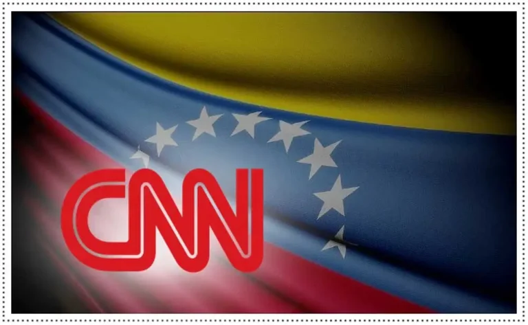 Venezuelan flag with a CNN logo watermarked in the bottom left. Photo: Westchesterhispano/file photo.