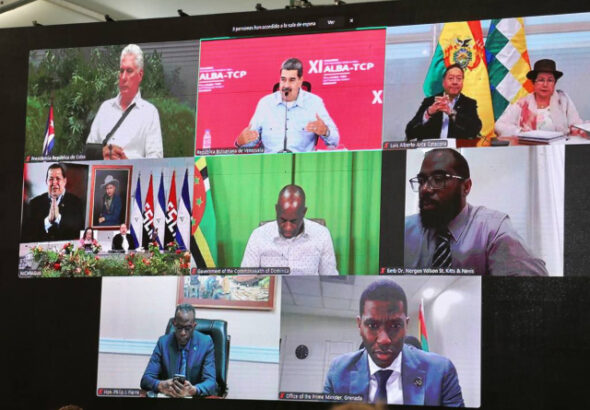 Images of speakers from ALBA-TCP Summit. Photo: Alba Ciudad.