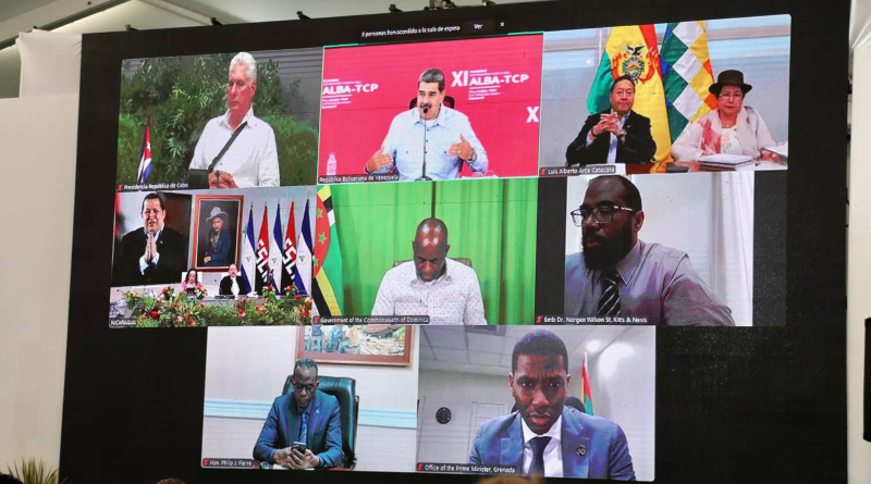 Images of speakers from ALBA-TCP Summit. Photo: Alba Ciudad.