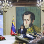 President Nicolas Maduro in a meeting with the National Defense Council and the State Council in Caracas, Venezuela, on August 12, 2024. Photo: Zurimar Campos/Venezuelan Presidency/AFP.