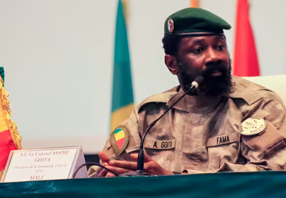 Mali's interim President Assimi Goita attends the first ordinary summit of heads of state and governments of the Alliance of Sahel States (AES) in Niamey, Niger on July 6, 2024. Photo: Mahamadou Hamidou/Reuters/file photo.