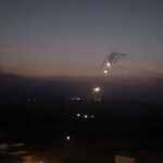 Hezbollah has begun its response to the assassination of Martyr Fouad Shokor, as shown in this screenshot of a video posted by settlers on social media on August 25, 2024. Photo: X/@Tasnimnews_EN.