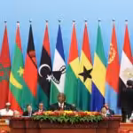 President Cyril Ramaphosa addresses the opening ceremony of the 2024 Forum for China-Africa Cooperation Summit at the Great Hall of the People in Beijing. Photo: GCIS/Flickr.