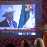 Andrés Manuel López Obrador addresses his audience on the subject of judicial reform. Photo: Andrea Murcia/Cuartooscuro.com