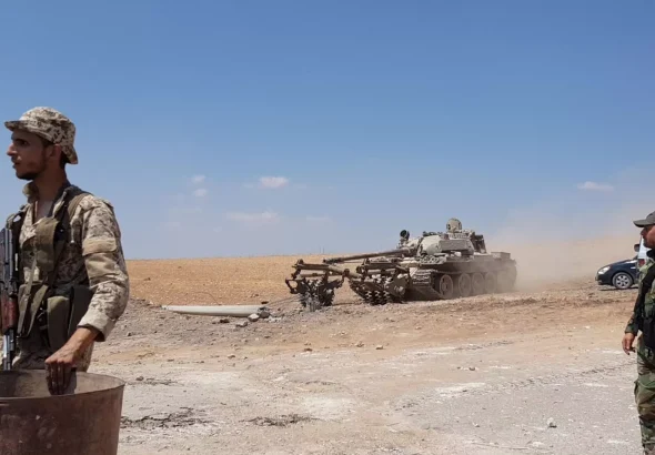 Syrian Army recapturing Saraqib in Idlib Province, February 6, 2020. Photo: Mohamad Maruf/Sputnik International.