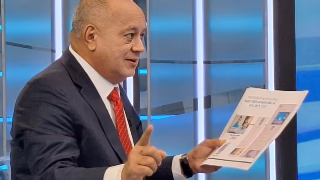 Featured image: Venezuelan Interior Minister Diosdado Cabello during an interview with Telesur this Saturday, September 14.