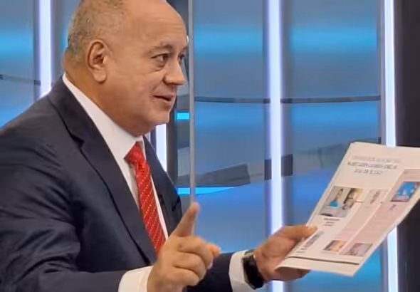 Featured image: Venezuelan Interior Minister Diosdado Cabello during an interview with Telesur this Saturday, September 14.