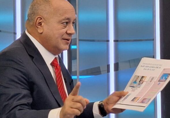 Featured image: Venezuelan Interior Minister Diosdado Cabello during an interview with Telesur this Saturday, September 14.