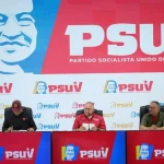 United Socialist Party of Venezuela's (PSUV) Vice President Diosdado Cabello leading the weekly meeting of the Venezuelan governing party this Monday, September 9, 2024. Photo: Con el Mazo Dando.