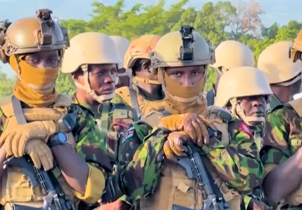 Kenyan soldiers deployed in Haiti since Jun. 25, 2024 as part of the Multinational Security Support (MSS) mission. Photo: Haïti Liberté.