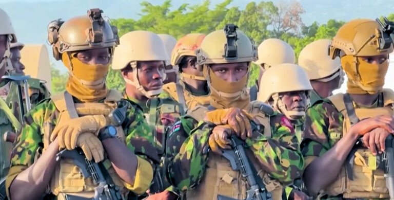 Kenyan soldiers deployed in Haiti since Jun. 25, 2024 as part of the Multinational Security Support (MSS) mission. Photo: Haïti Liberté.