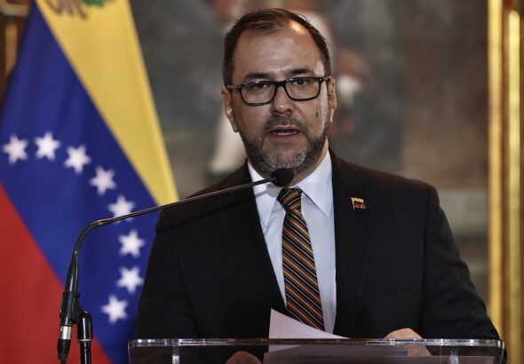 Venezuelan Foreign Minister Yvan Gil. File photo.