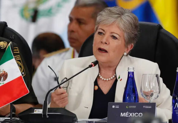 Mexican Foreign Affairs Secretary Alicia Bárcena at the United Nations. Photo: El Universal.