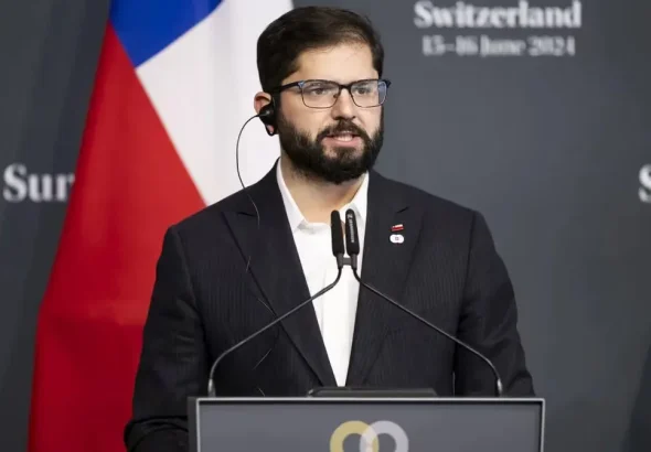 Gabriel Boric, president of Chile. File photo.