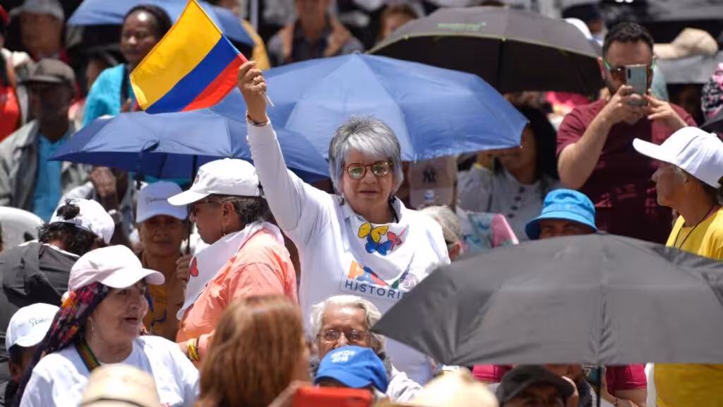 Mass mobilization on September 19 in Bogotá. Photo: @infopresidencia/X.
