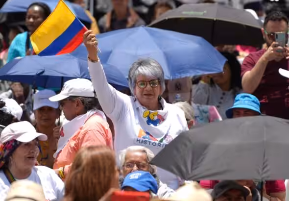 Mass mobilization on September 19 in Bogotá. Photo: @infopresidencia/X.