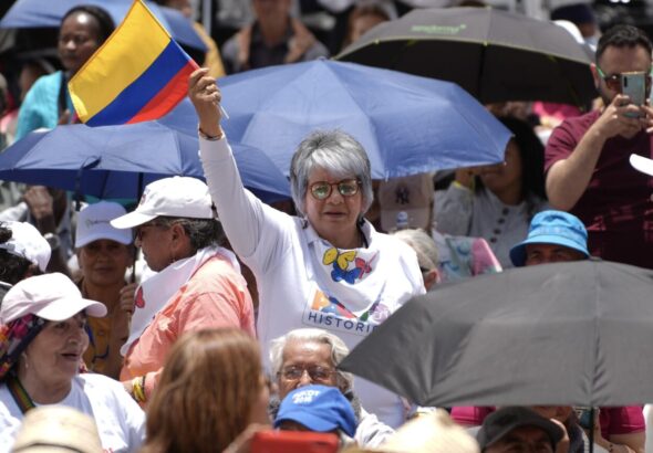 Mass mobilization on September 19 in Bogotá. Photo: @infopresidencia/X.