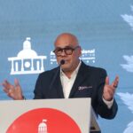 The president of Venezuelan parliament, Jorge Rodríguez, during a press conference in Caracas on Thursday, September 19, 2024. Photo: Venezuelan National Assembly.