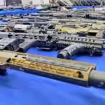 Some of the more that 400 weapons seized by Venezuelan authorities as part of a mercenary plot involving US and Spain intelligence agencies. Photo: X/@MijpVzla/file photo.