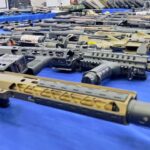 Some of the more that 400 weapons seized by Venezuelan authorities as part of a mercenary plot involving US and Spain intelligence agencies. Photo: X/@MijpVzla/file photo.