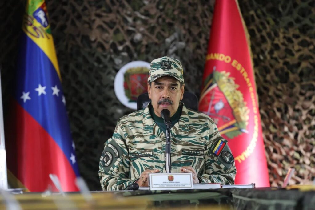 Venezuelan President Nicolás Maduro during a military ceremony in Caracas on Thursday, September 26, 2024. Photo: X/@teleSURtv.