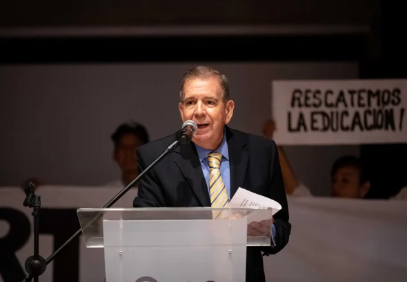 Featured image: Venezuelan far-right opposition candidate Edmundo González during a speech. Photo: Ronald Peña R./file photo.