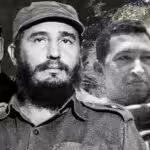 Photo composition, Salvador Allende, Former President of Chile (left); Fidel Castro, Former President of Cuba (middle); Hugo Chavez Frias, Former President of Venezuela (right) and the continent American in the background. Photo: United World.