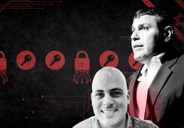 Composite image showing Kape Technologies executives Daniel Gericke and Teddy Sagi. Photo: MintPress News