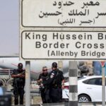 The King Hussein Bridge at the Al-Karama border crossing between Jordan and Palestine, where a Jordanian truck driver shot dead three Israeli Occupation personnel. Photo: AFP/Getty Images.