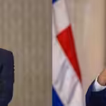 The president of the National Assembly of Venezuela, Jorge Rodríguez (left) and the president of the Dominican Republic, Luis Abinader (right). Photo: National Assembly of Venezuela/Dominican Today.