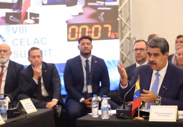 Venezuelan President Nicolás Maduro at the summit of the Community of Latin American and Caribbean States (CELAC) in Saint Vincent and the Grenadines, which took place in March, 2024. Photo: Presidential Press/file photo.
