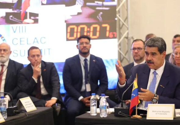 Venezuelan President Nicolás Maduro at the summit of the Community of Latin American and Caribbean States (CELAC) in Saint Vincent and the Grenadines, which took place in March, 2024. Photo: Presidential Press/file photo.